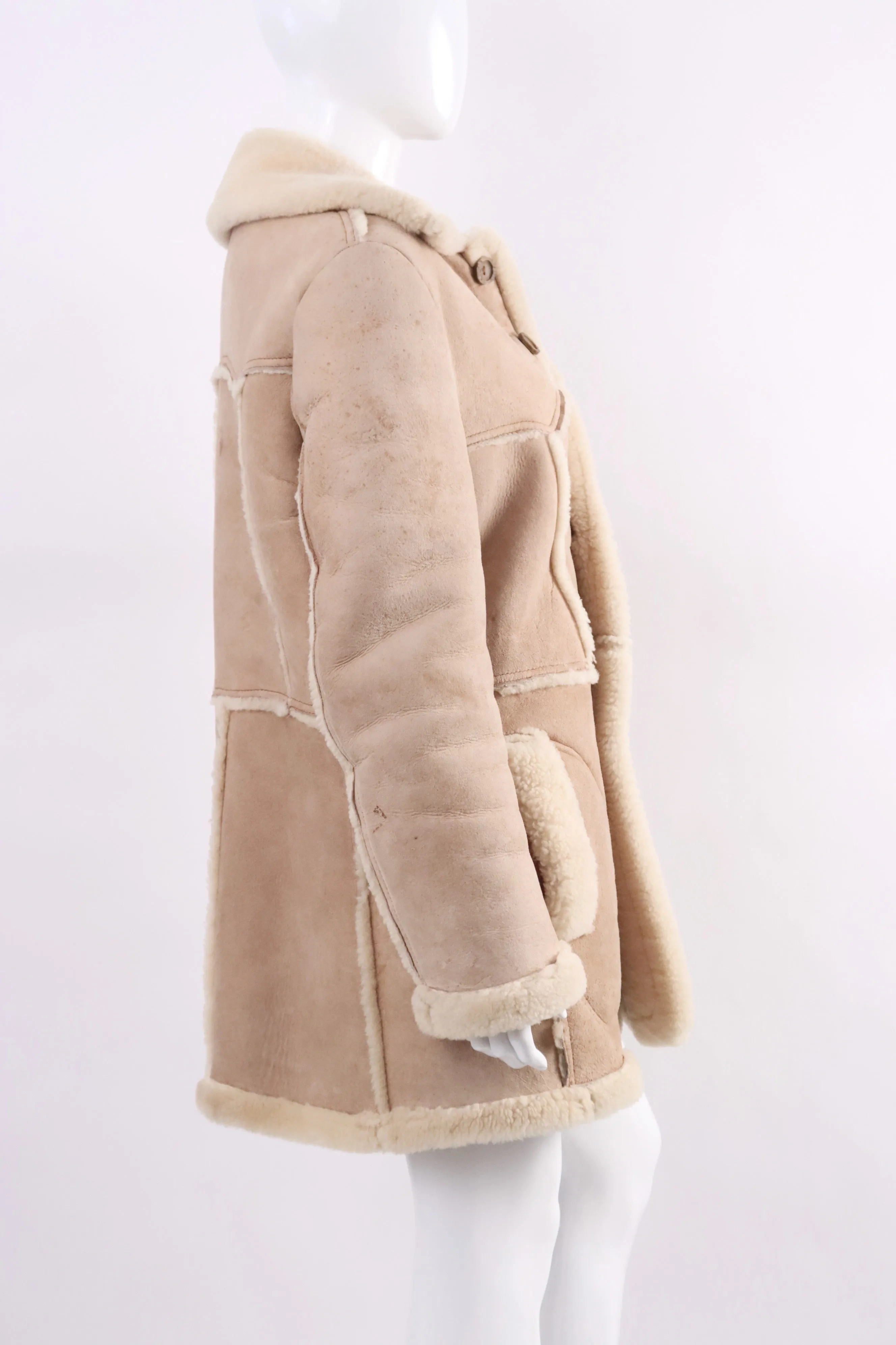 1970s Retro Shearling Sheepskin Jacket