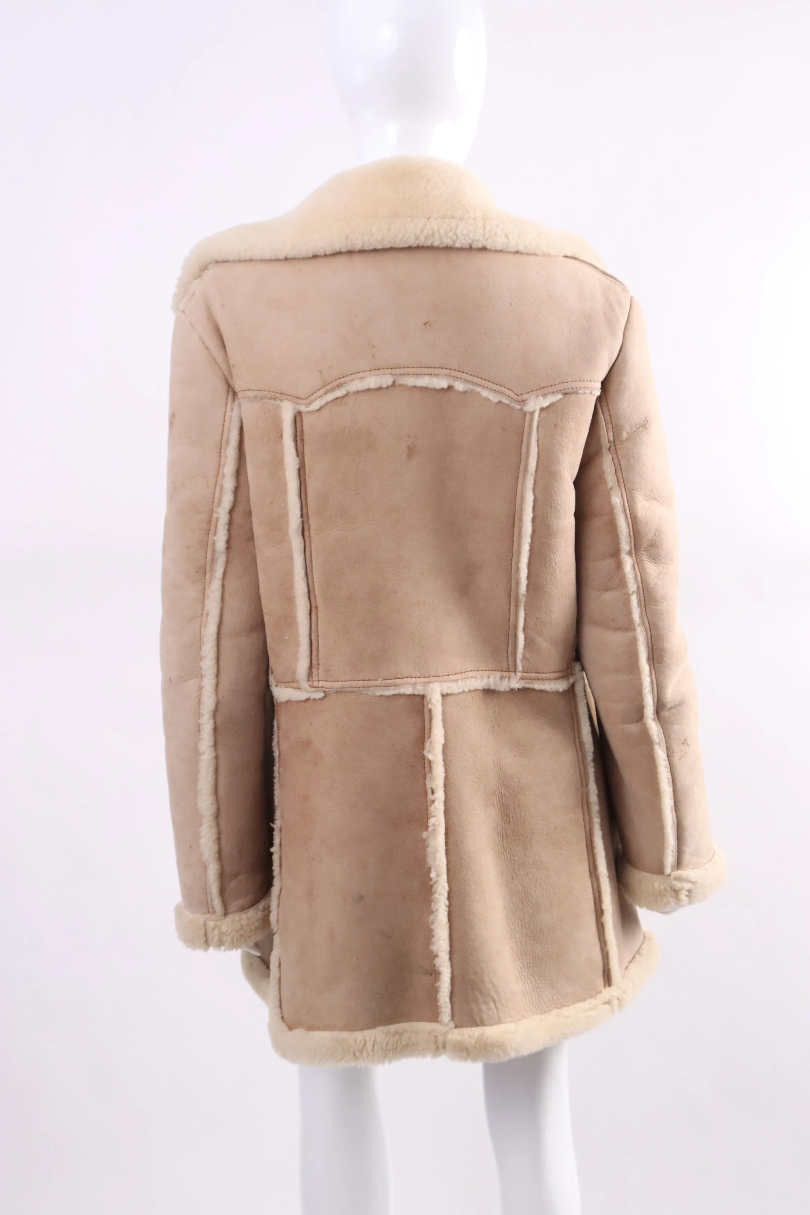 1970s Retro Shearling Sheepskin Jacket