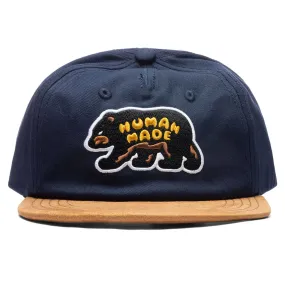 Navy 5 Panel Twill Cap #2