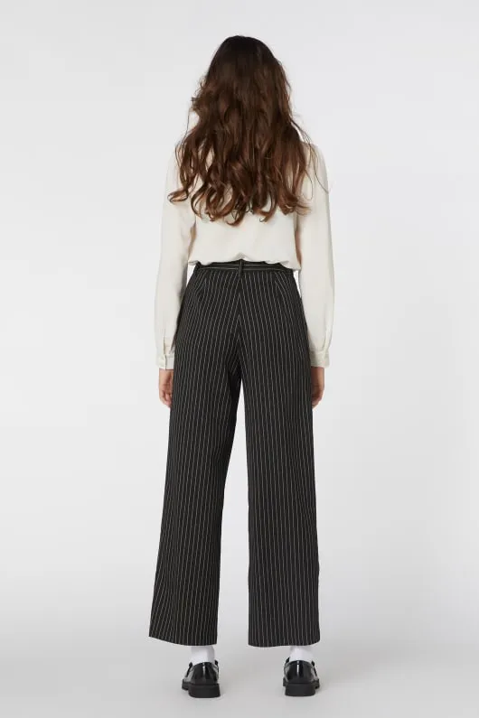 Women's Pinstripe Trousers Long