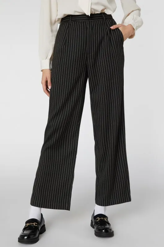 Women's Pinstripe Trousers Long