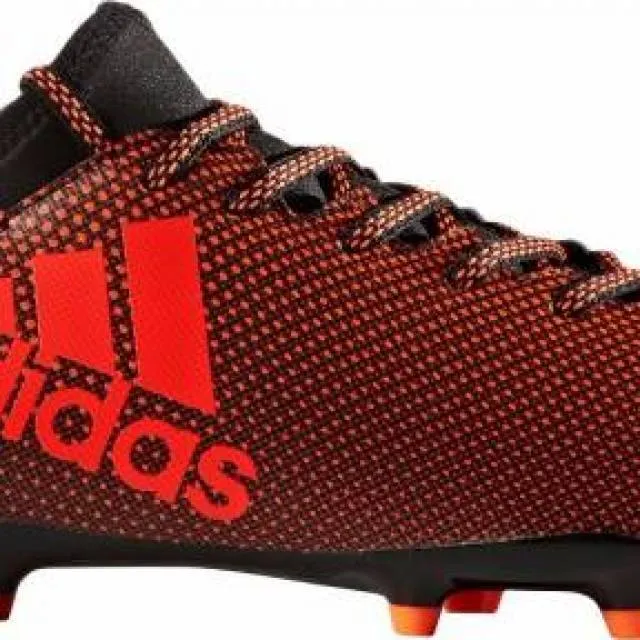 Adidas Men's X 17.4 FG Soccer Shoes S82365 Solar Red/Black Size 8 - 11