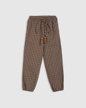 Coffee Gingham Emma Pant by Alex & Ant