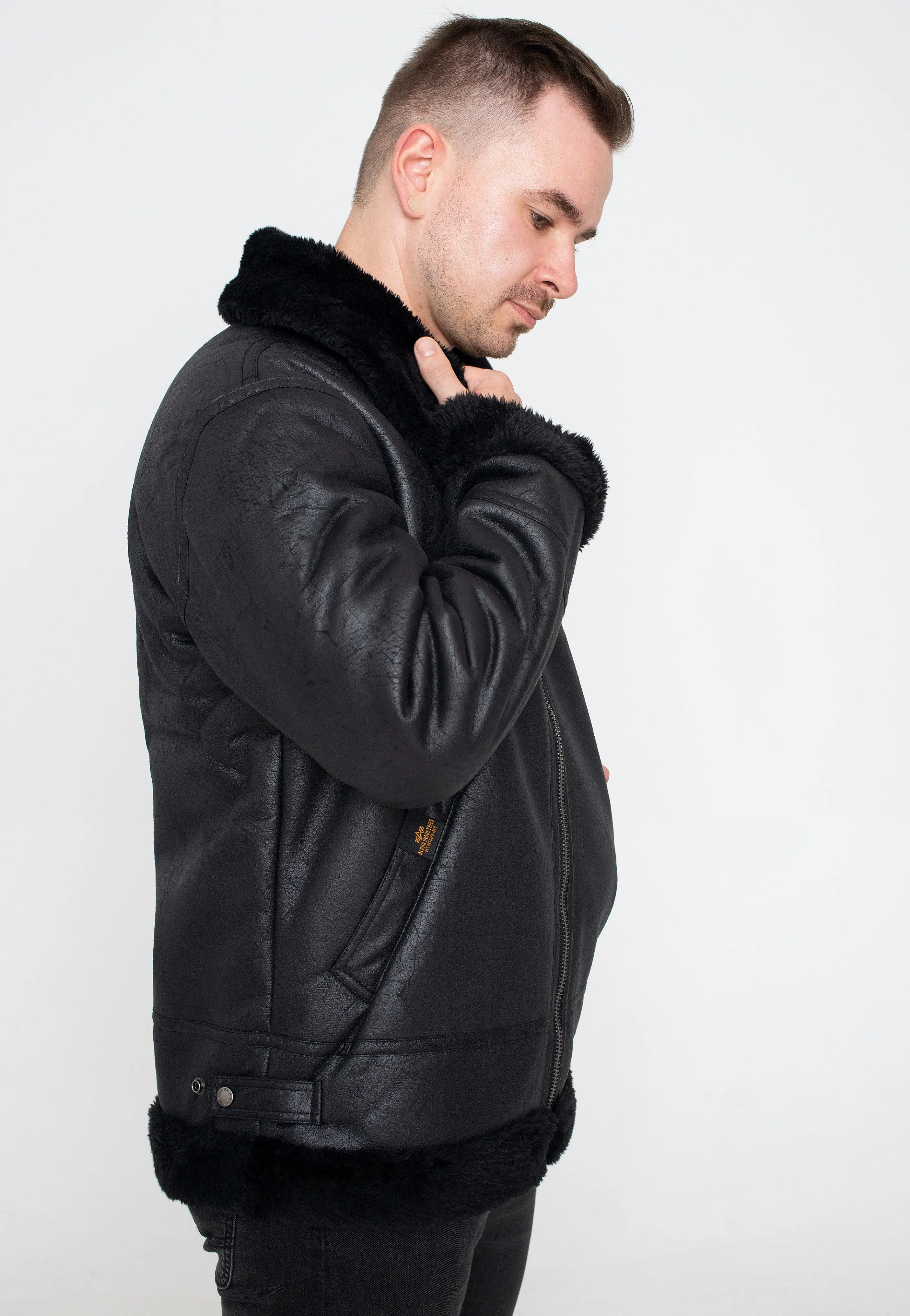 Alpha Industries B3 FL Black Black Jacket