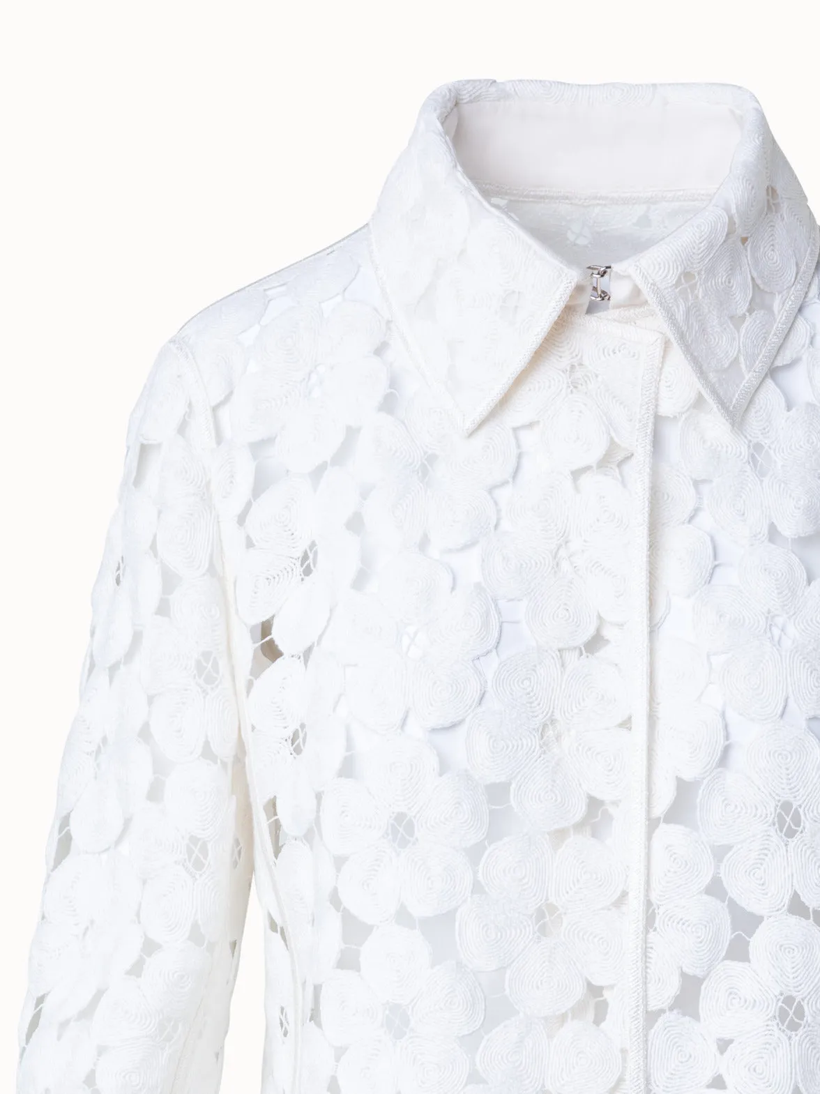 Anemone Embroidered Short Jacket - Shop Now.