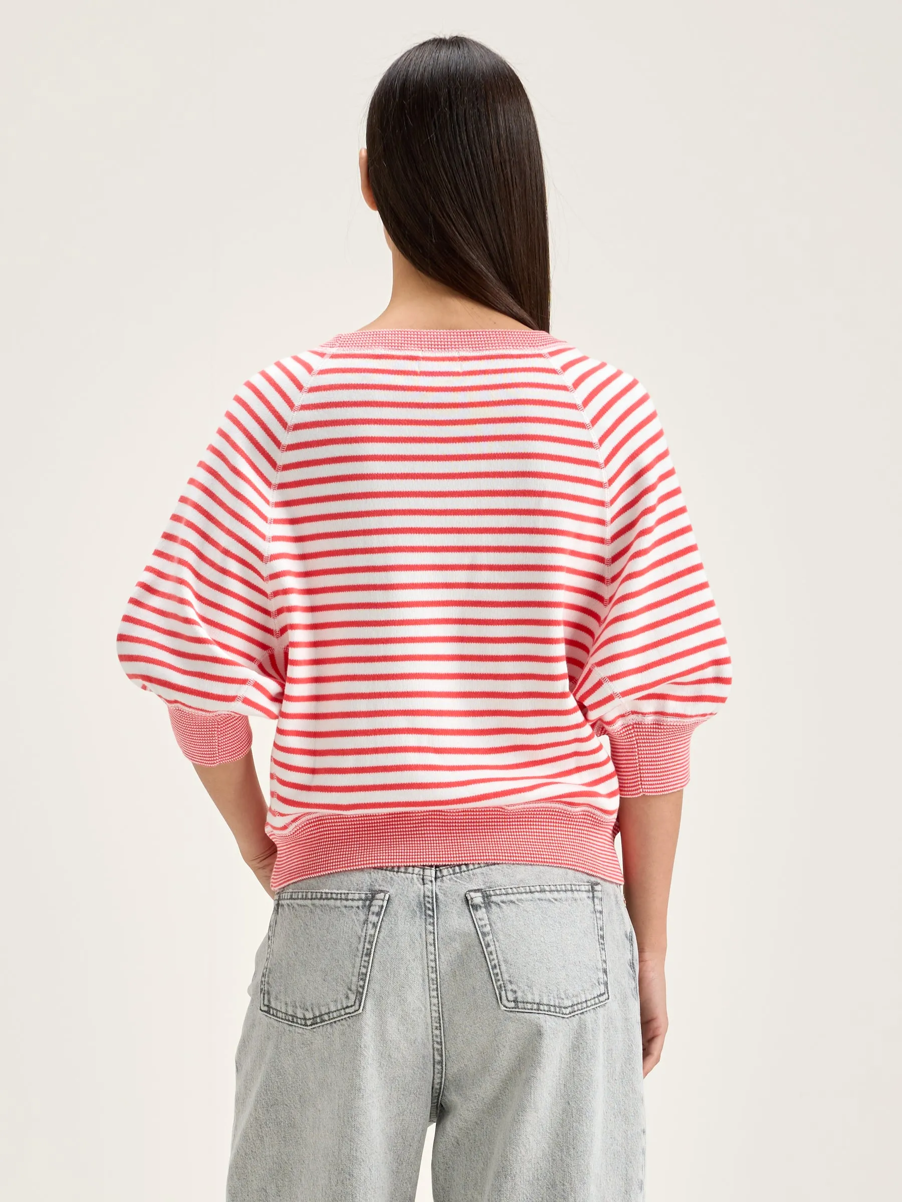 Anglet Sweater 242 White Stripe - Stylish and Trendy!