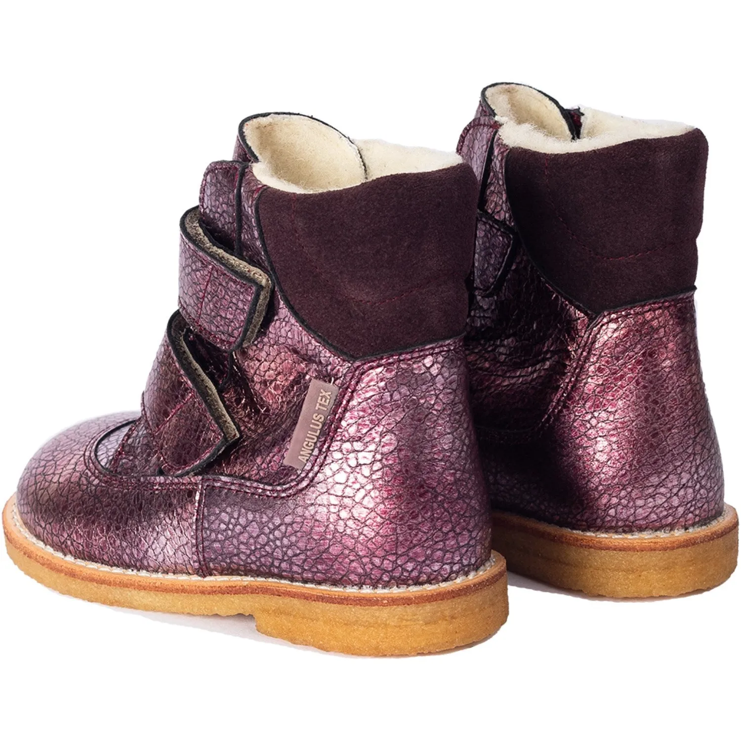 Angulus Sunset Dusty Aubergine Tex Boot Velcro Closure