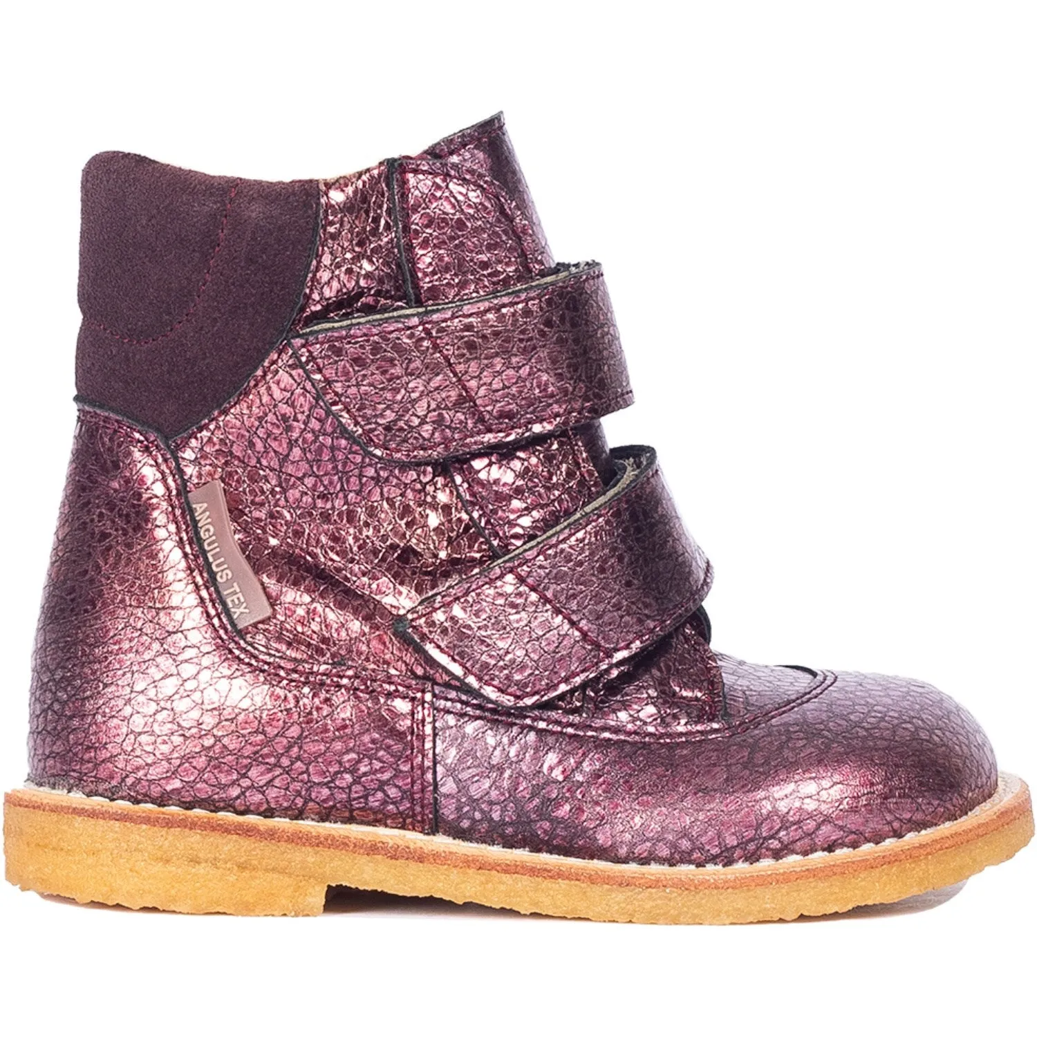 Angulus Sunset Dusty Aubergine Tex Boot Velcro Closure