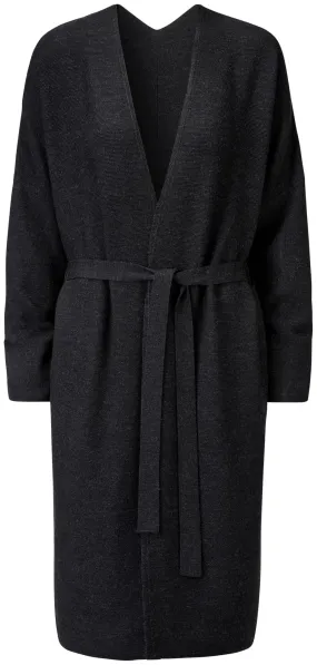 Anthracite women's knit coat by Manufactum