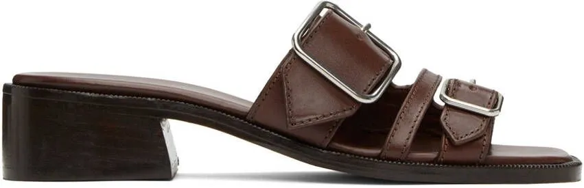 Brown Aly À Talon Heeled Sandals by A.P.C.