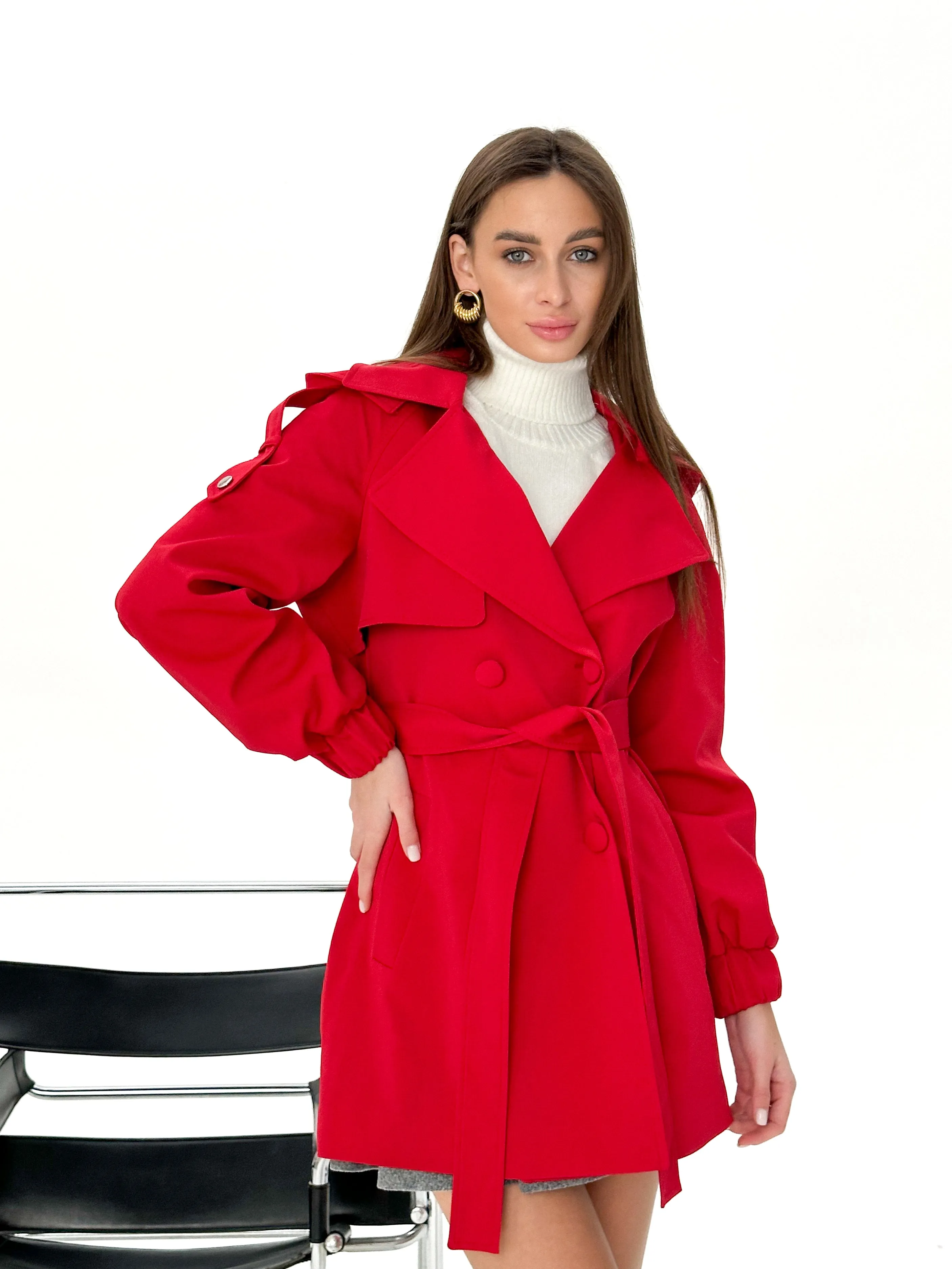 Ariana Hooded Trench Coat - Women's Outerwear