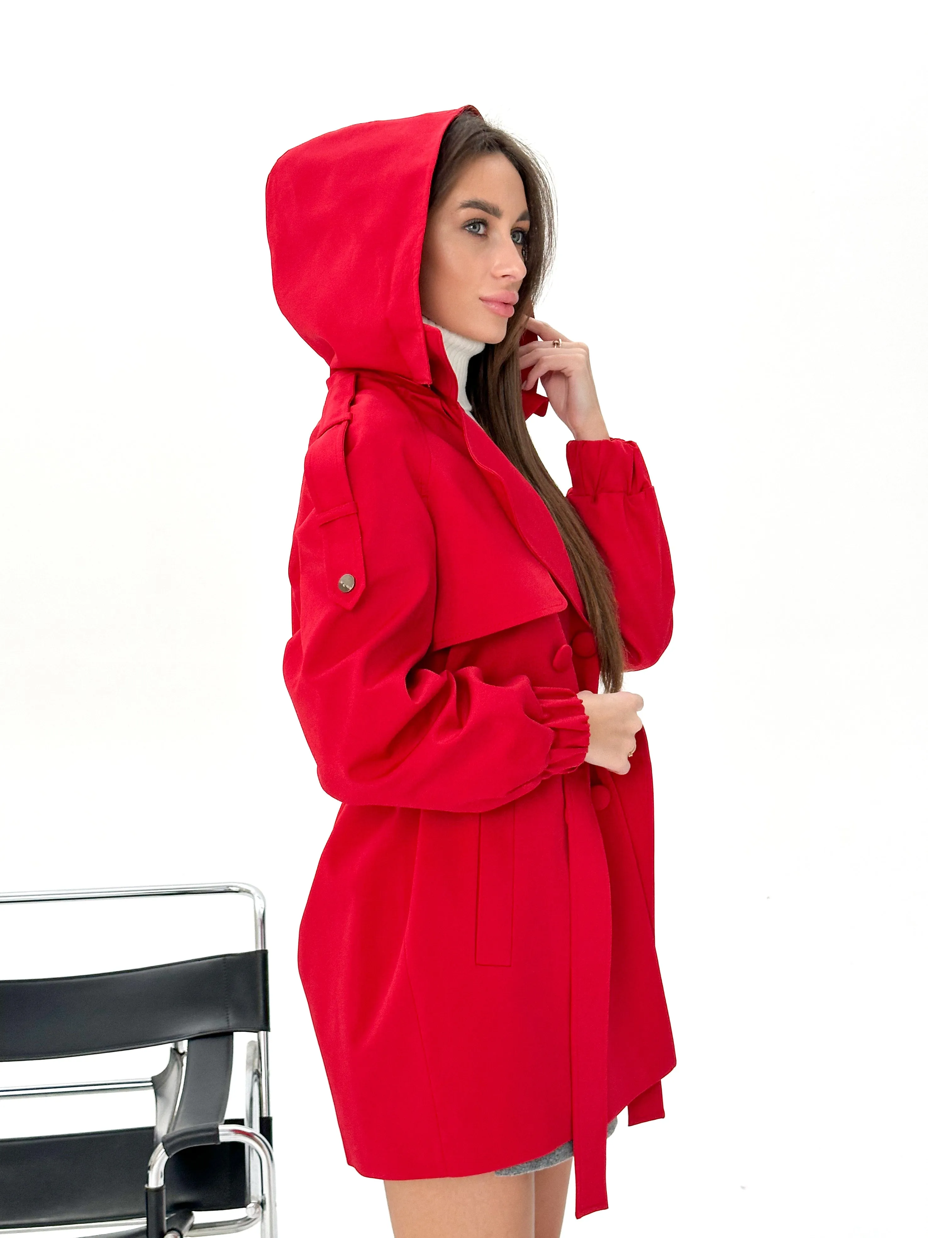 Ariana Hooded Trench Coat - Women's Outerwear