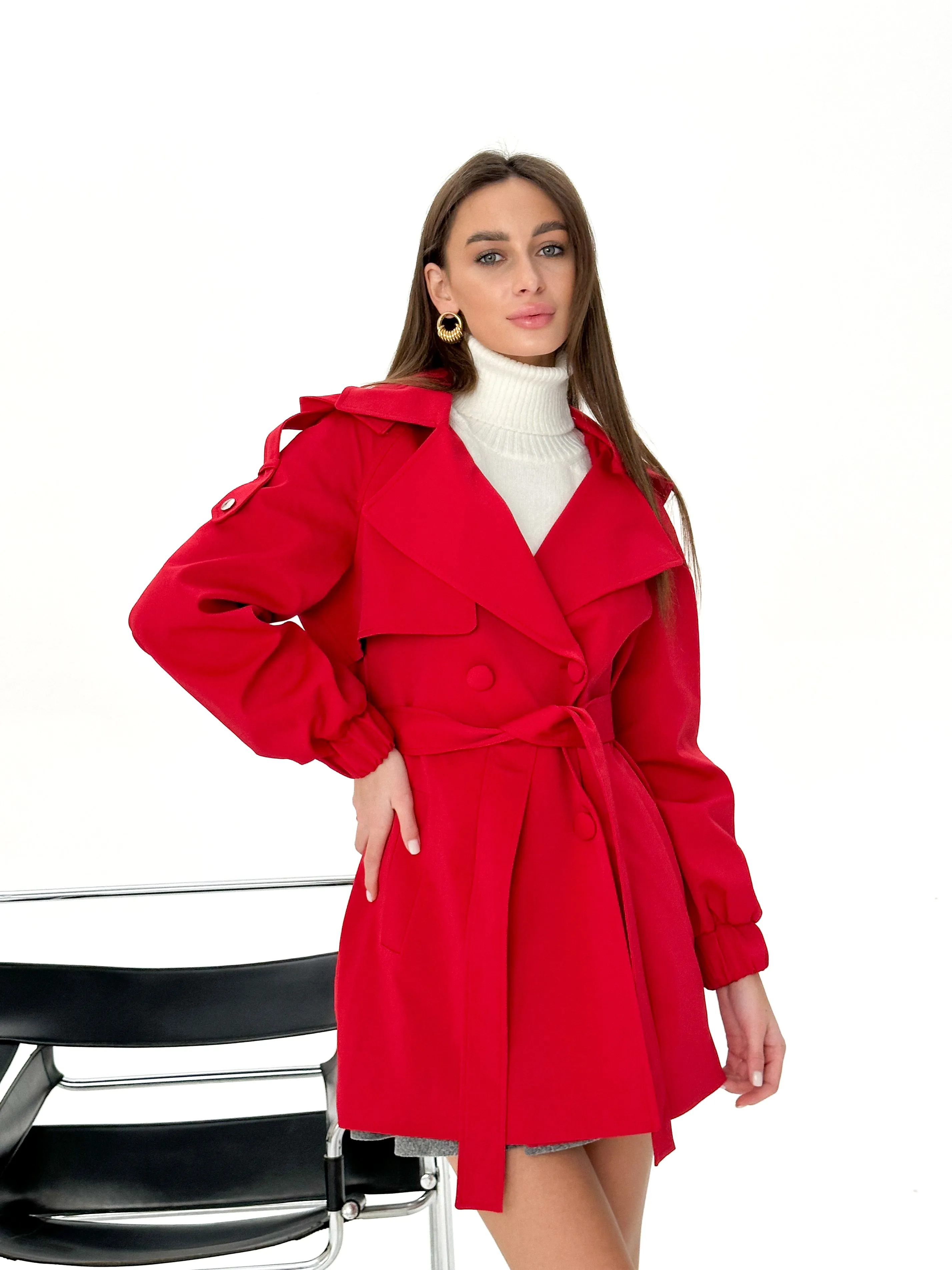 Ariana Hooded Trench Coat - Women's Outerwear