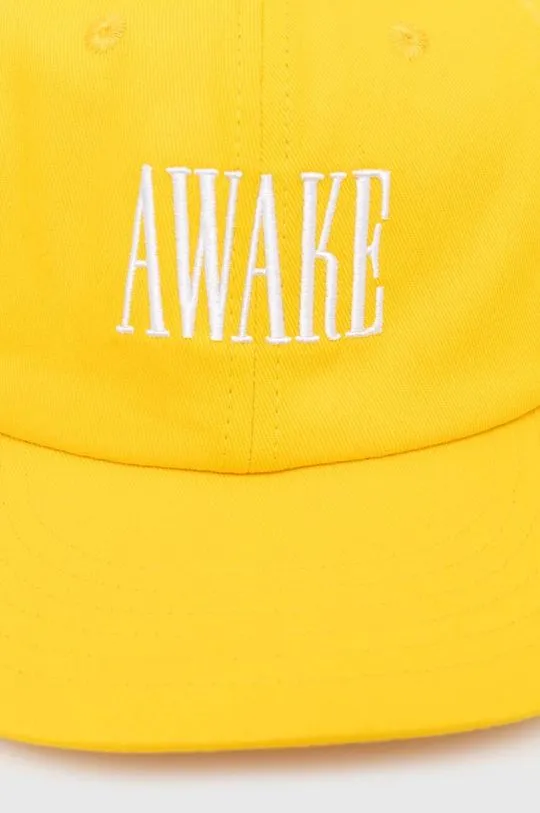 Yellow Awake NY Cotton Baseball Cap Logo Hat SP24-HT004