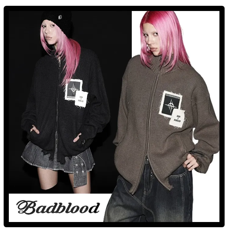 BADBLOOD | Gender Neutral Urban Logo Cardigans