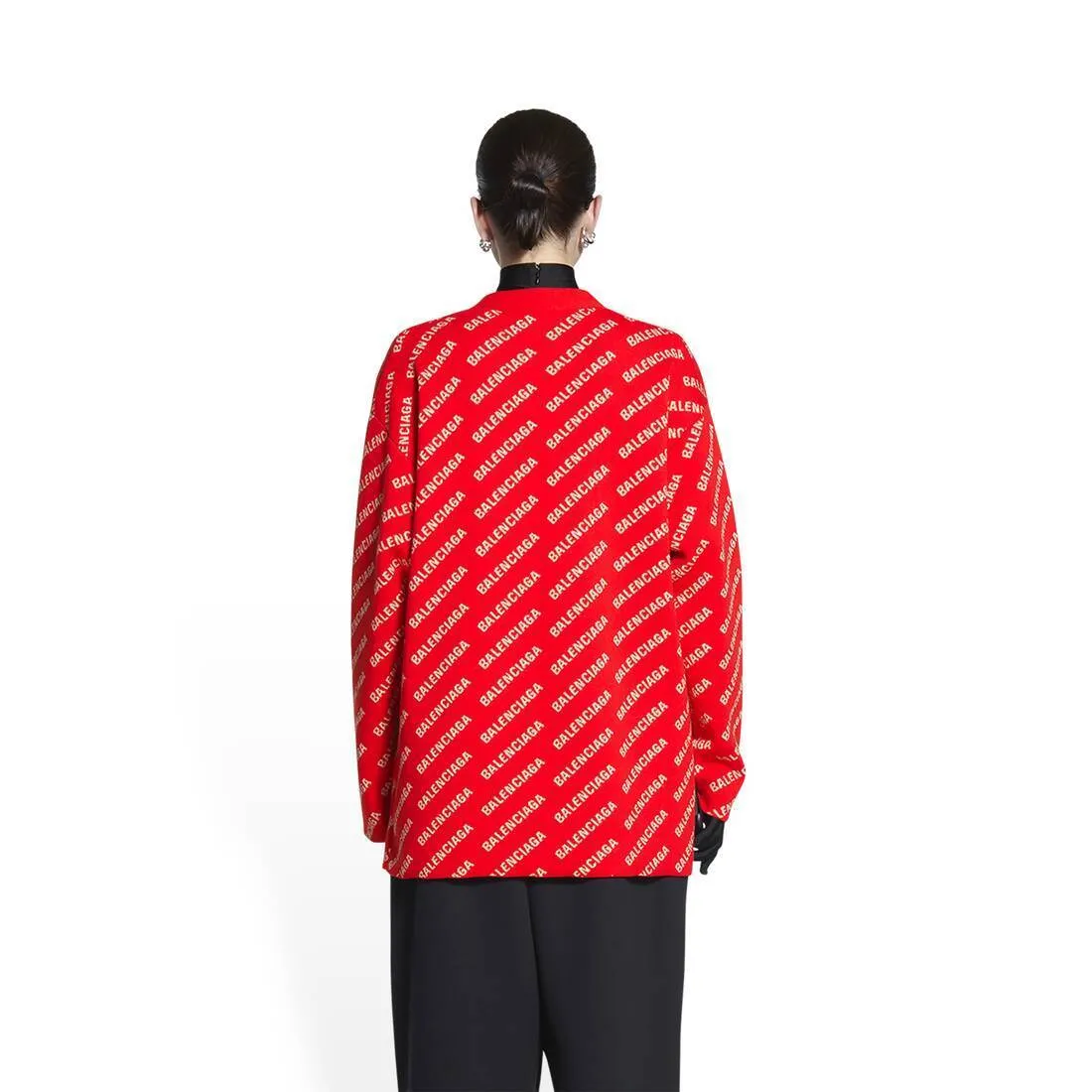 Balenciaga Monogram Shirt - Long Sleeve Cotton Party Style