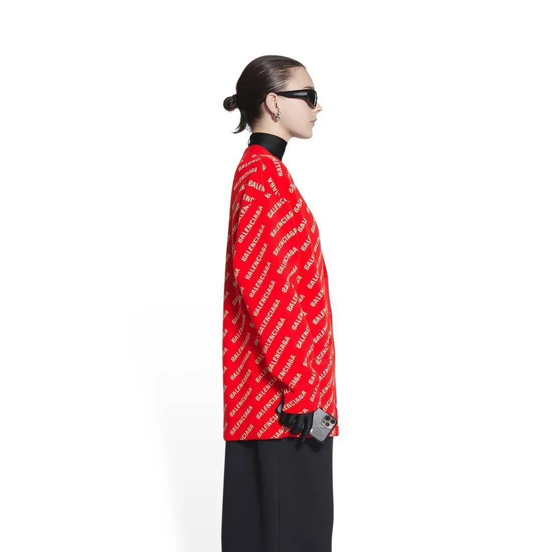 Balenciaga Monogram Shirt - Long Sleeve Cotton Party Style