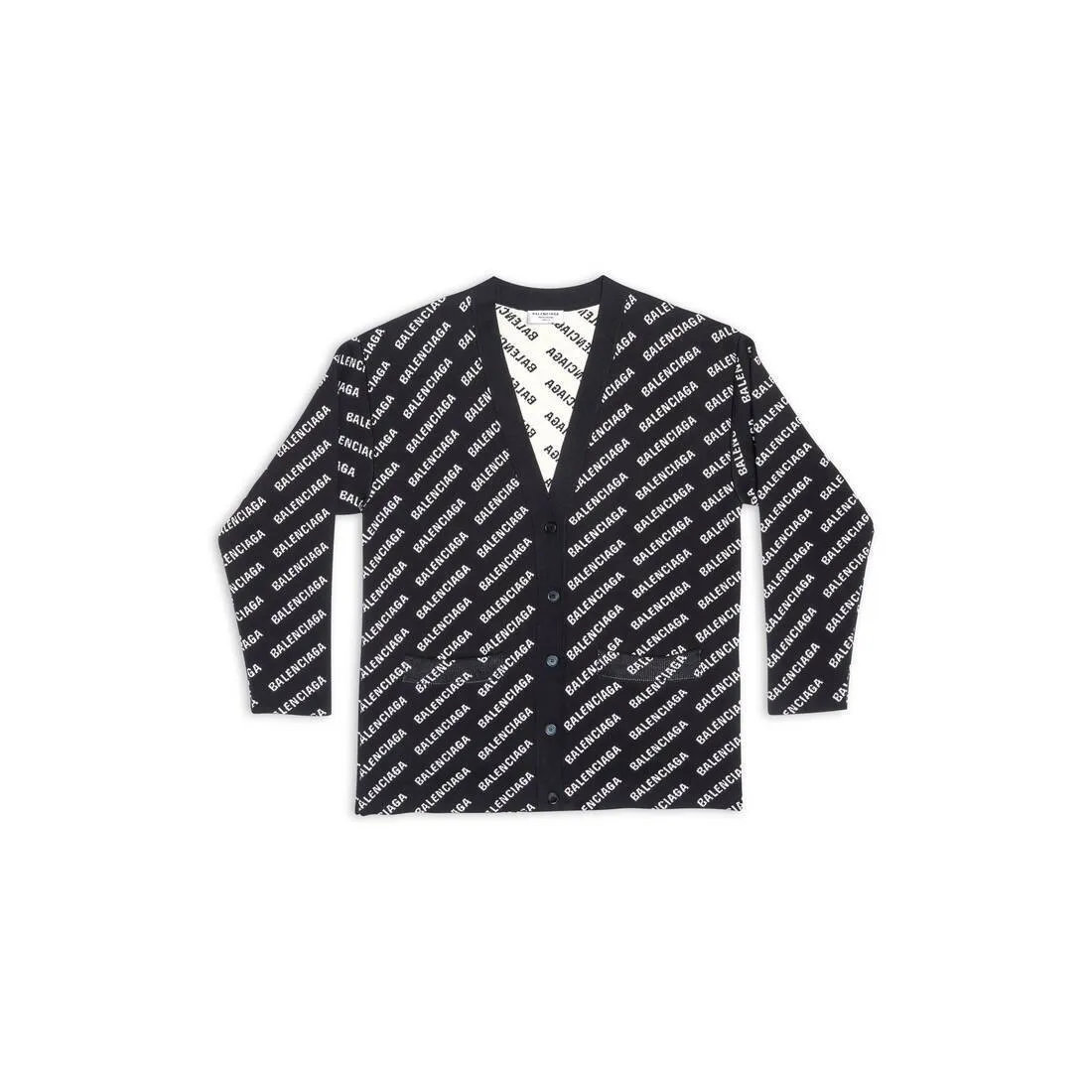 Balenciaga Monogram Shirt - Long Sleeve Cotton Party Style