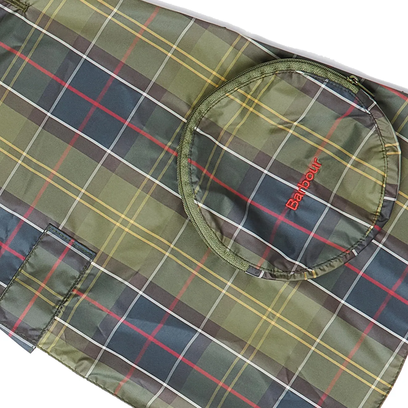 Barbour Classic Tartan Packable Dog Coat