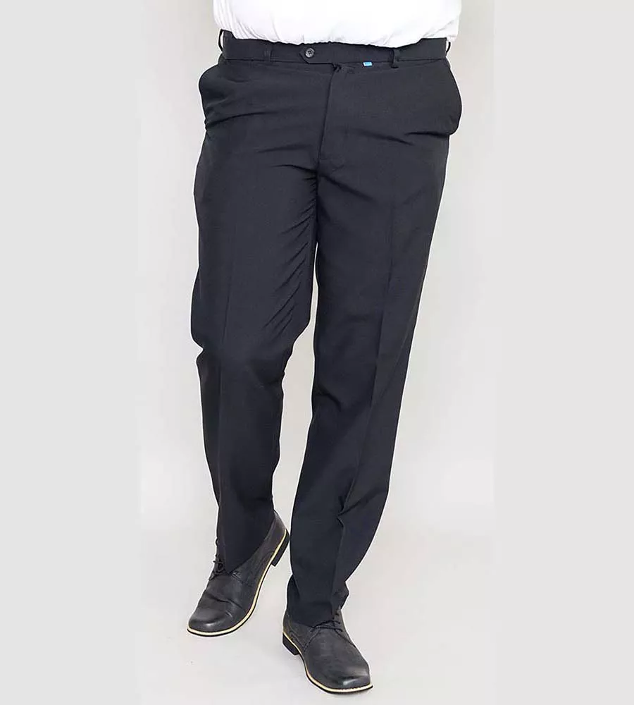 Big Men's Navy Trousers Adjustable Waist