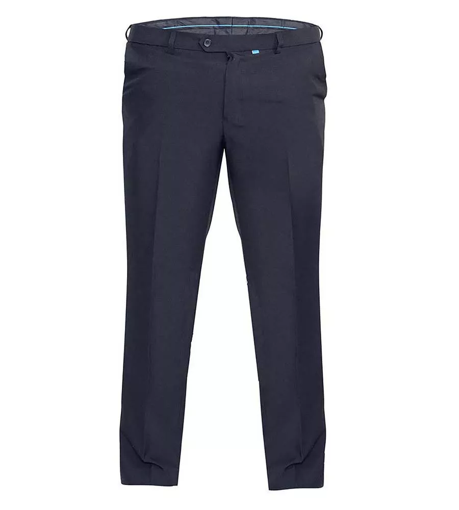 Big Men's Navy Trousers Adjustable Waist