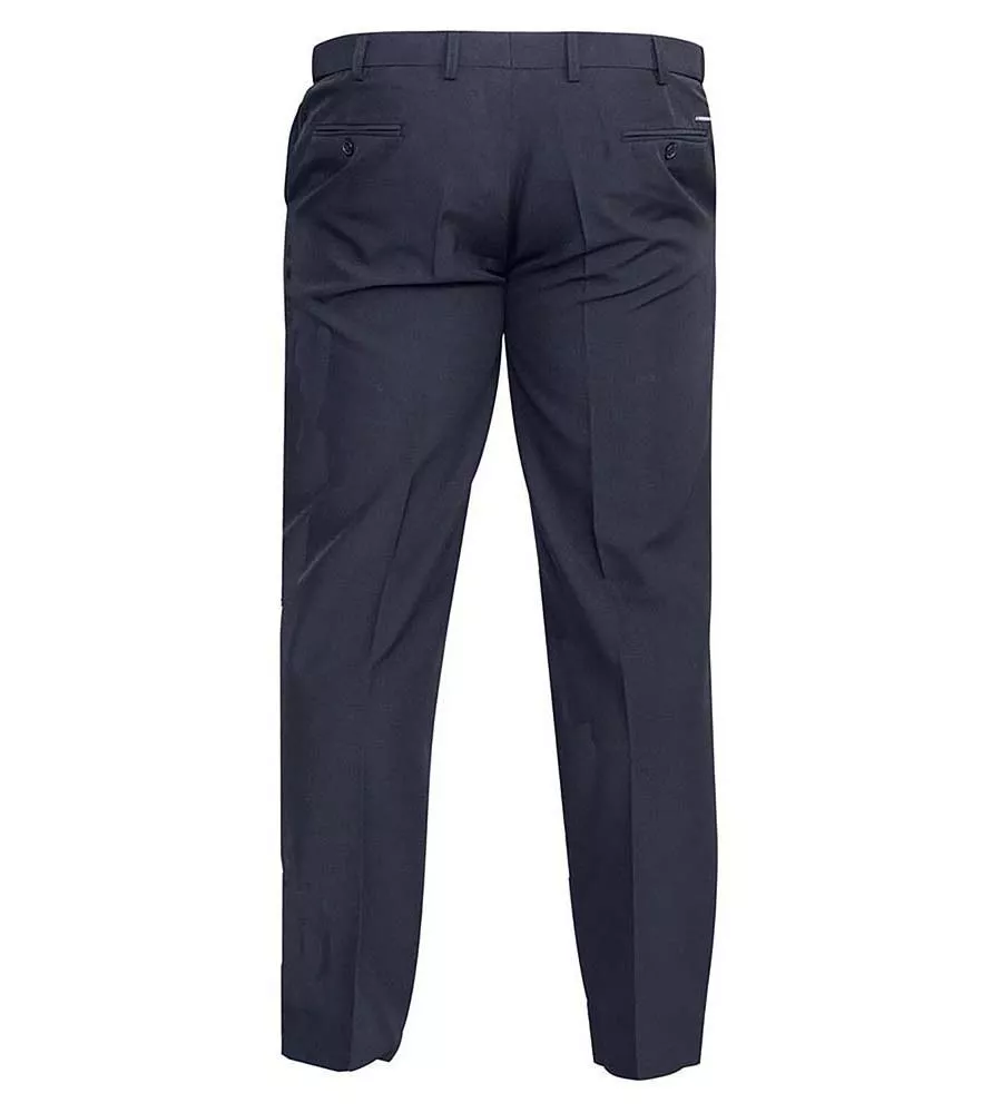 Big Men's Navy Trousers Adjustable Waist