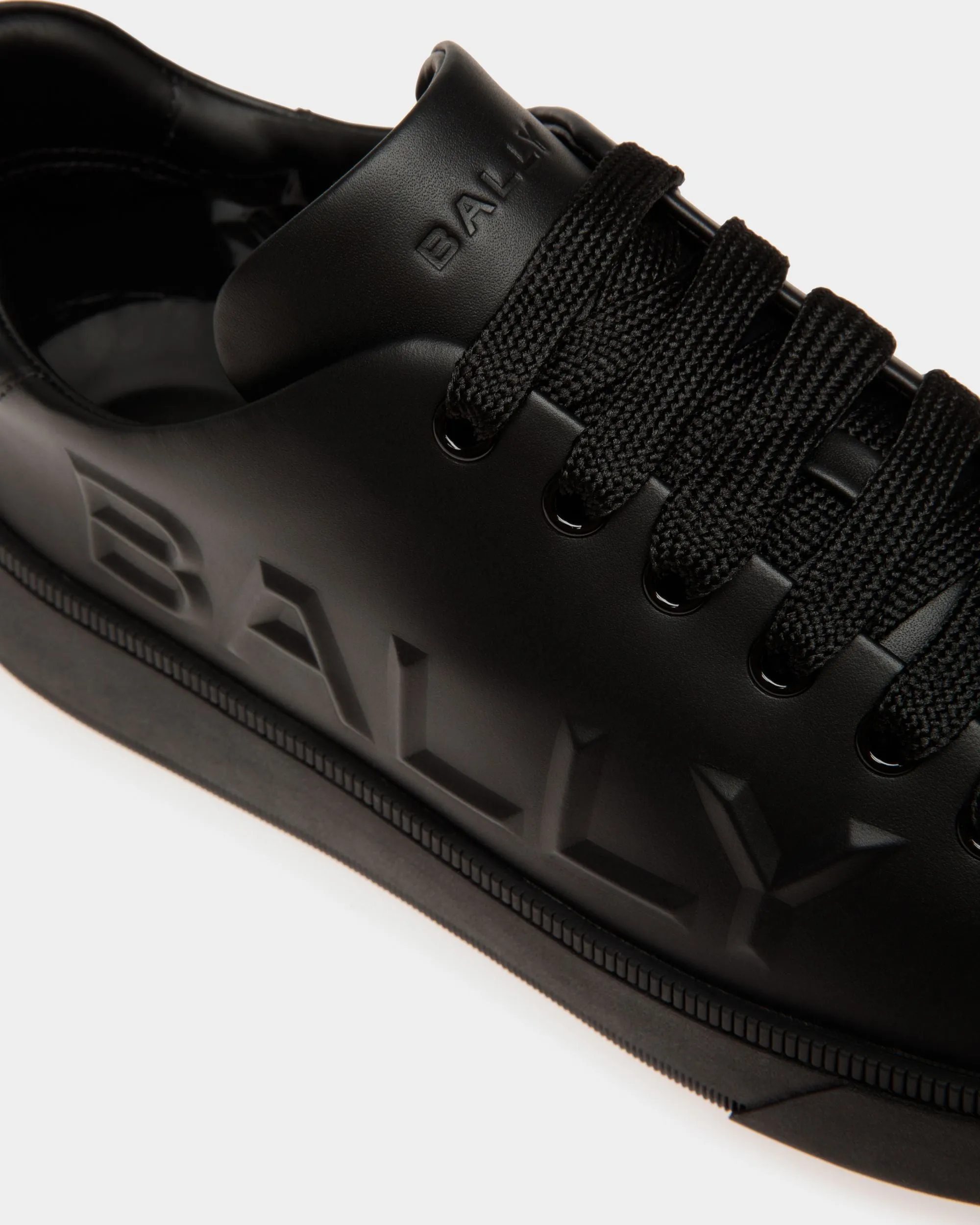 Black Leather High Top Sneaker