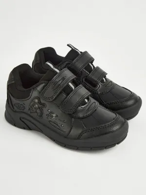 Black Space Light Up School Shoes by George at ASDA