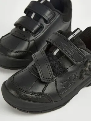 Black Space Light Up School Shoes by George at ASDA