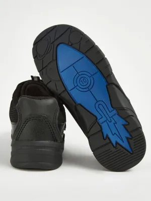 Black Space Light Up School Shoes by George at ASDA