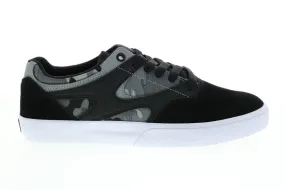 Black Suede Skate Inspired Sneakers Shoes for Men ADYS300576 by DC Kalis Vulc