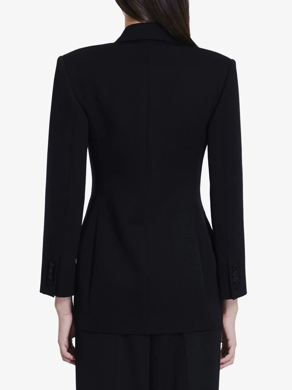 Black Tuxedo Jacket by SAINT LAURENT with Satin Lapels