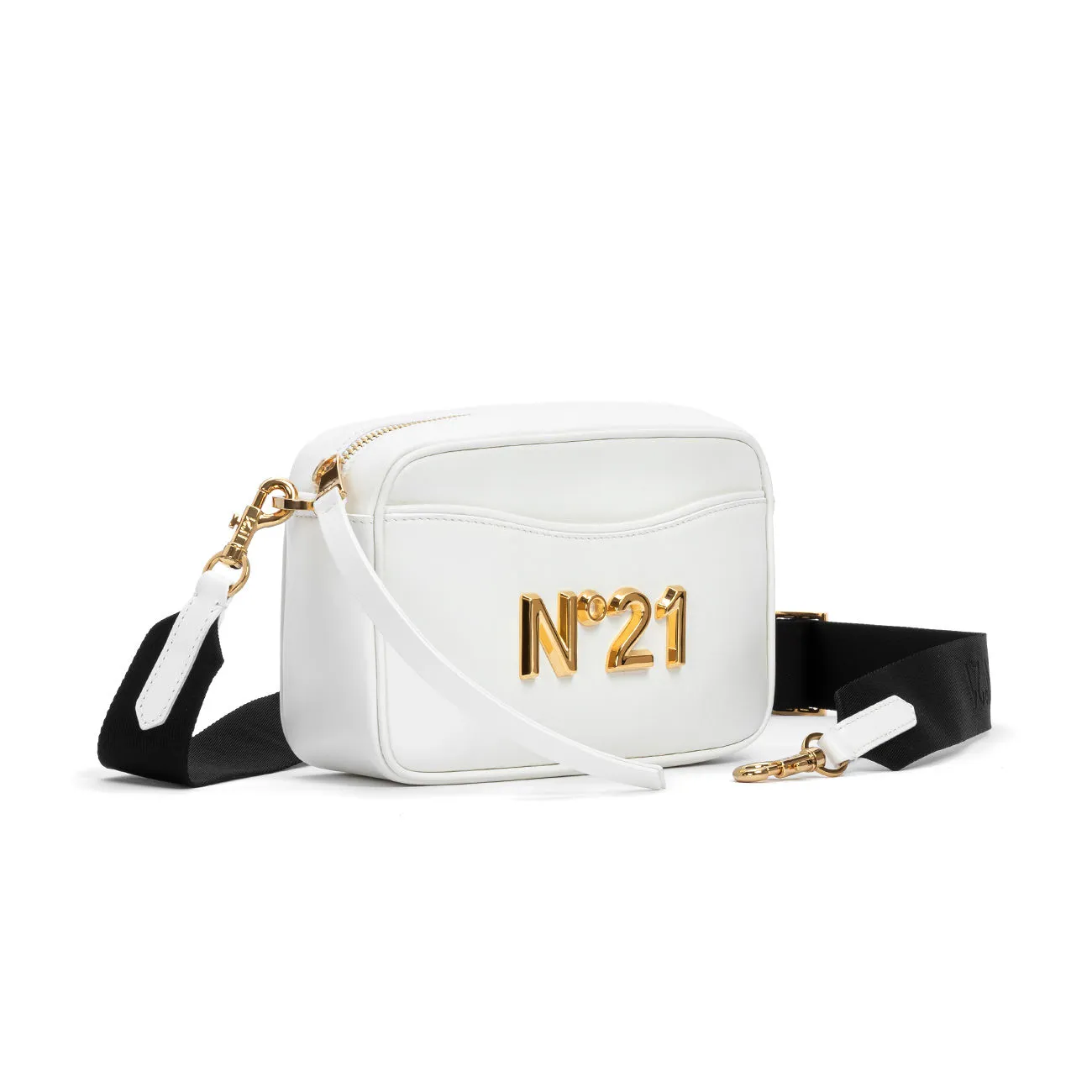 Camera Bag in Pelle Donna Bianco