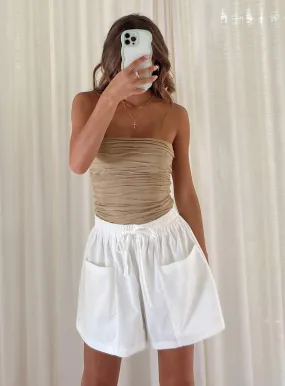 White Brunie Shorts