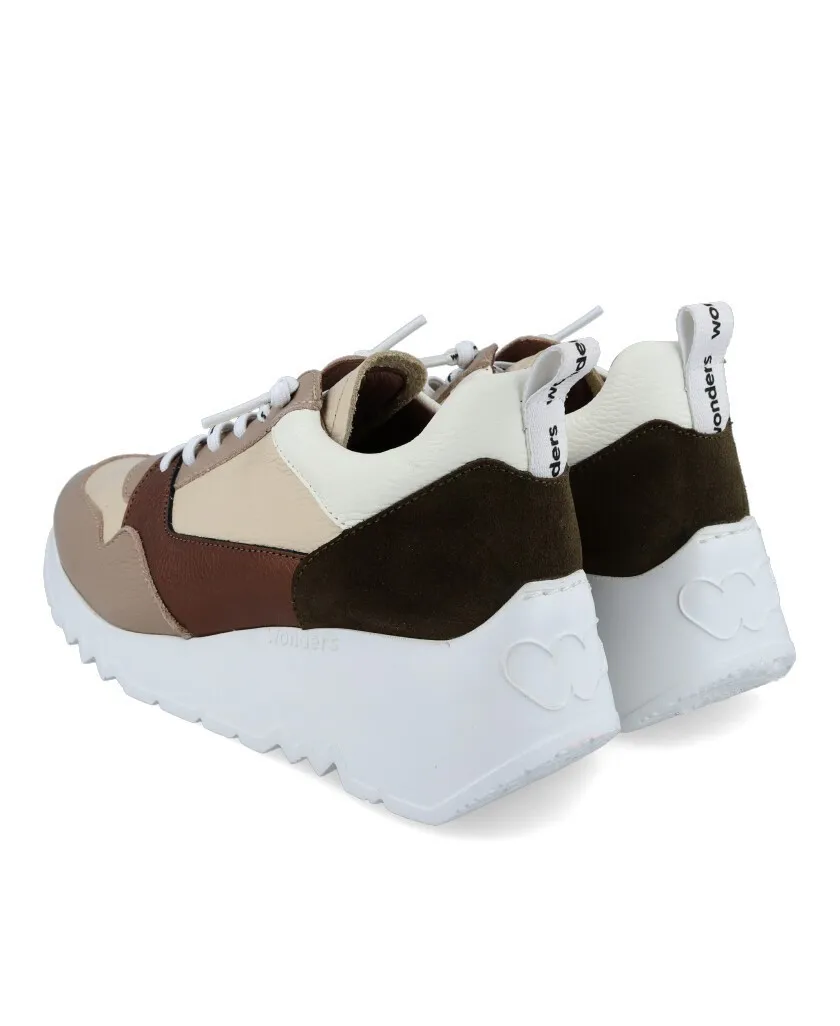 Casual Wedge Sneaker Wonders Suki E-6730