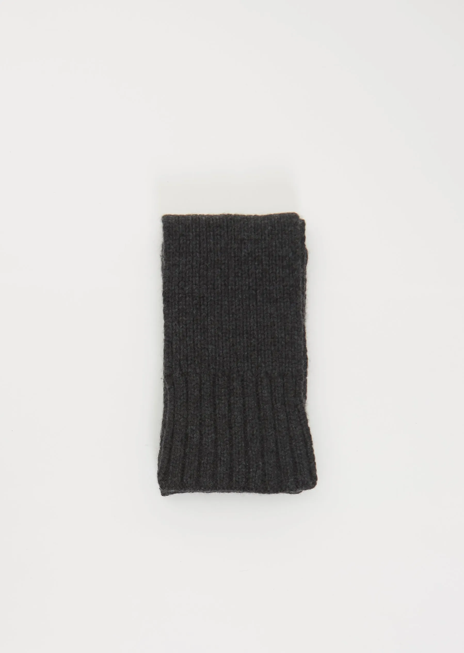 Charcoal Ribbed Scarf - Shop Now