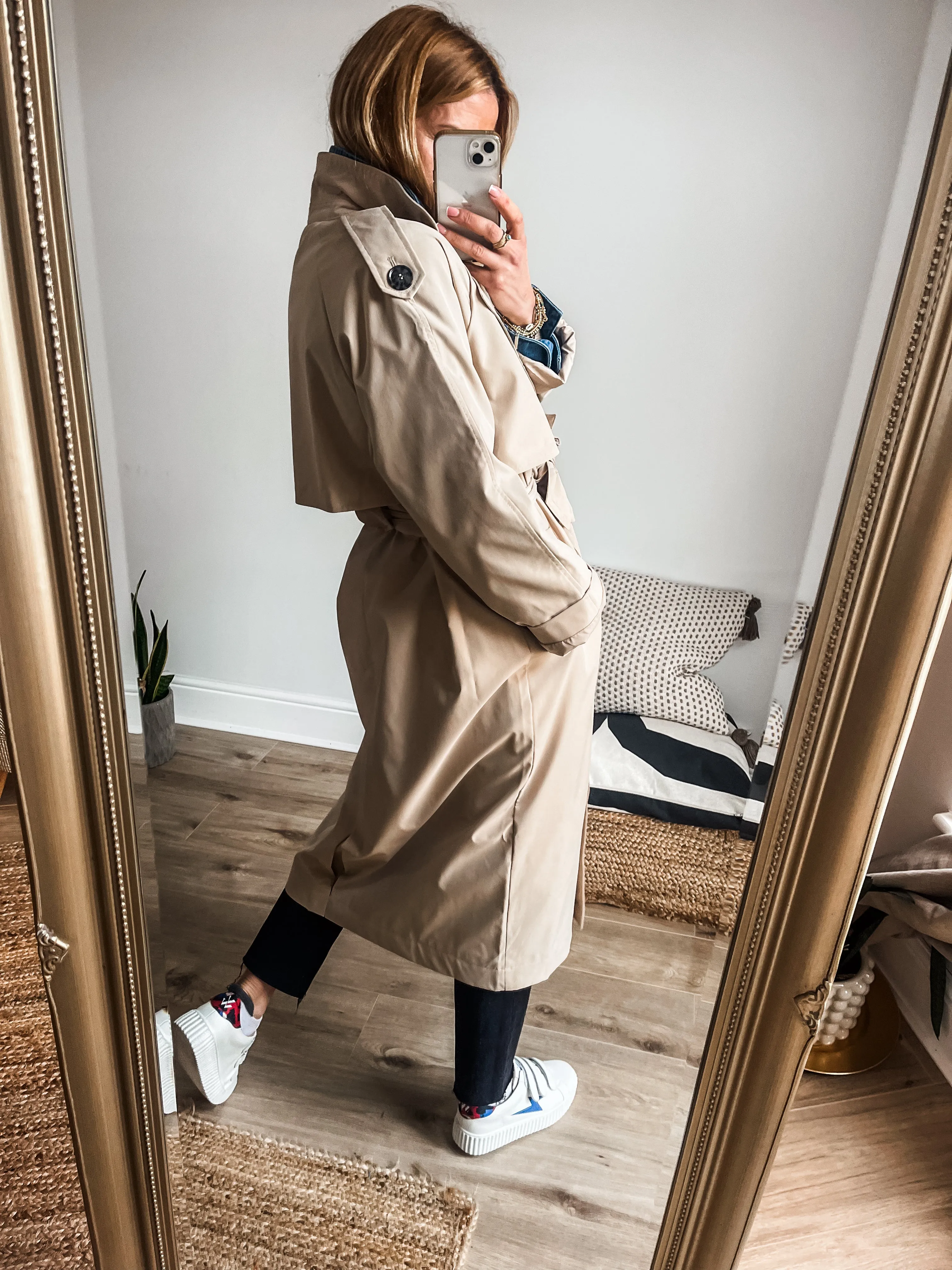 Charlee Trench Coat by b.young Premium Brand