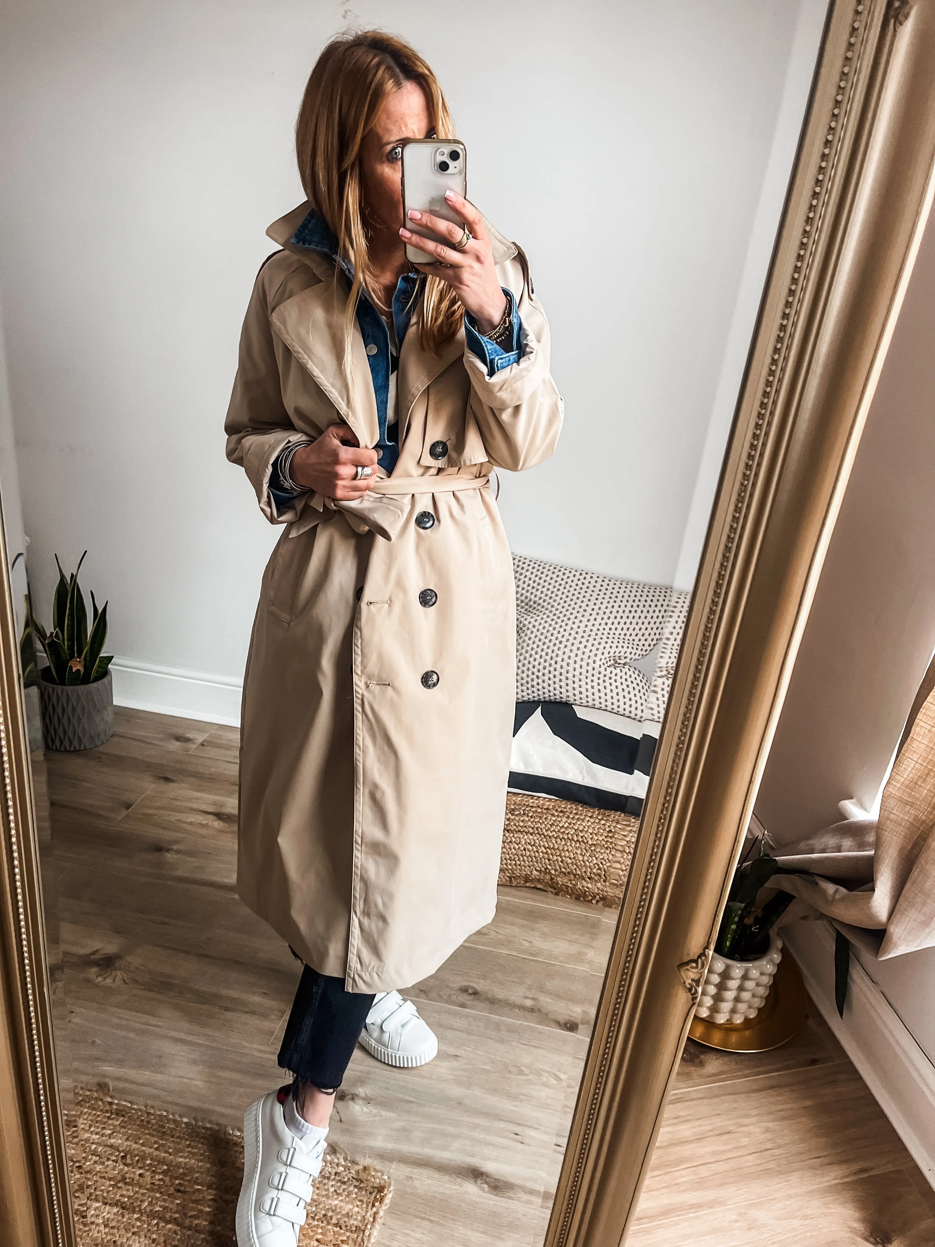 Charlee Trench Coat by b.young Premium Brand