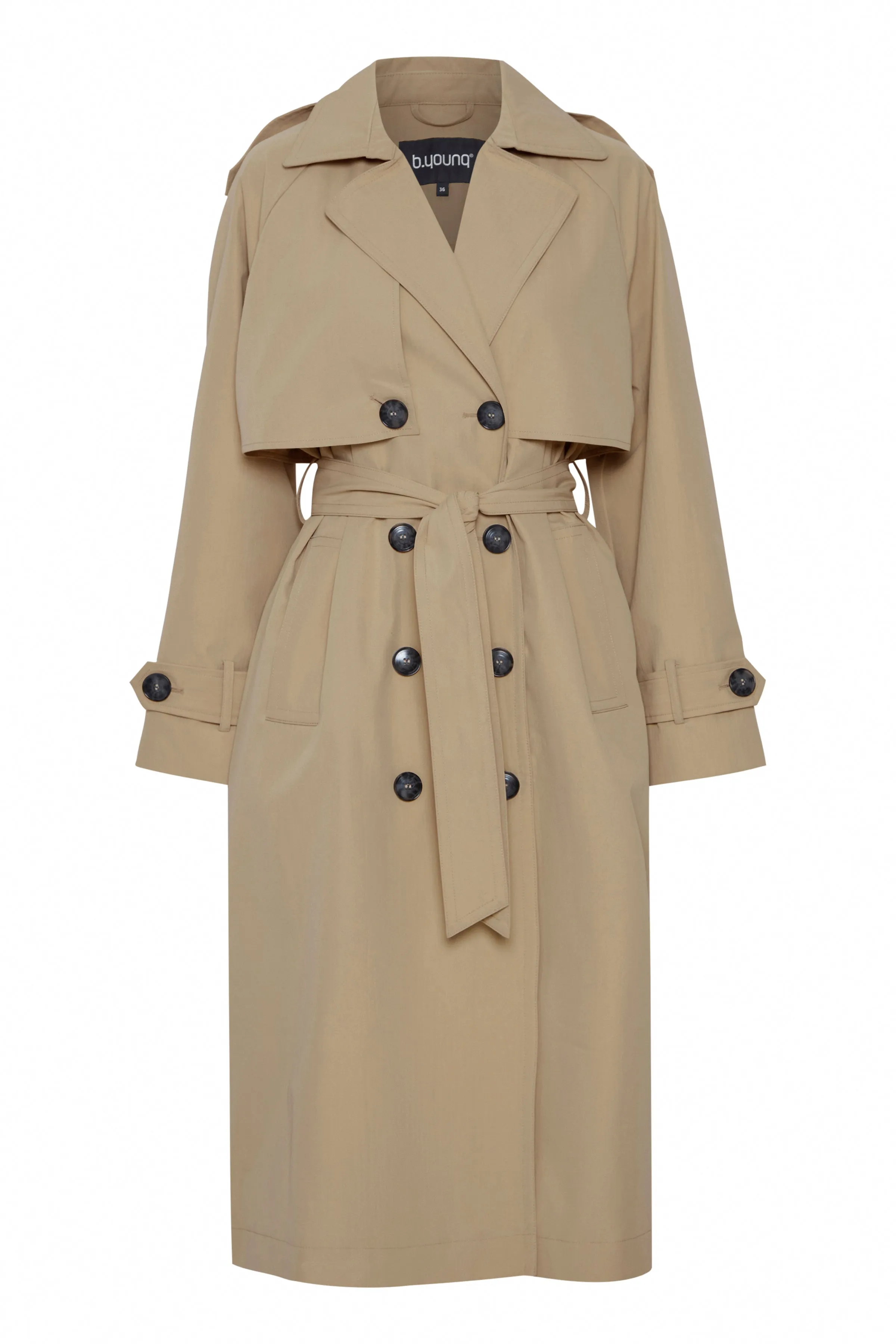 Charlee Trench Coat by b.young Premium Brand