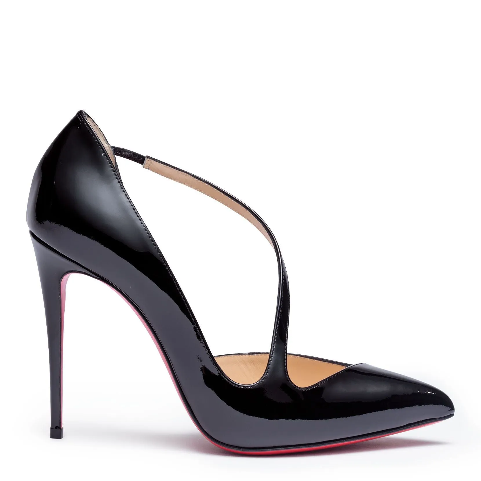 Christian Louboutin Jumping 100 Black Patent Sandals