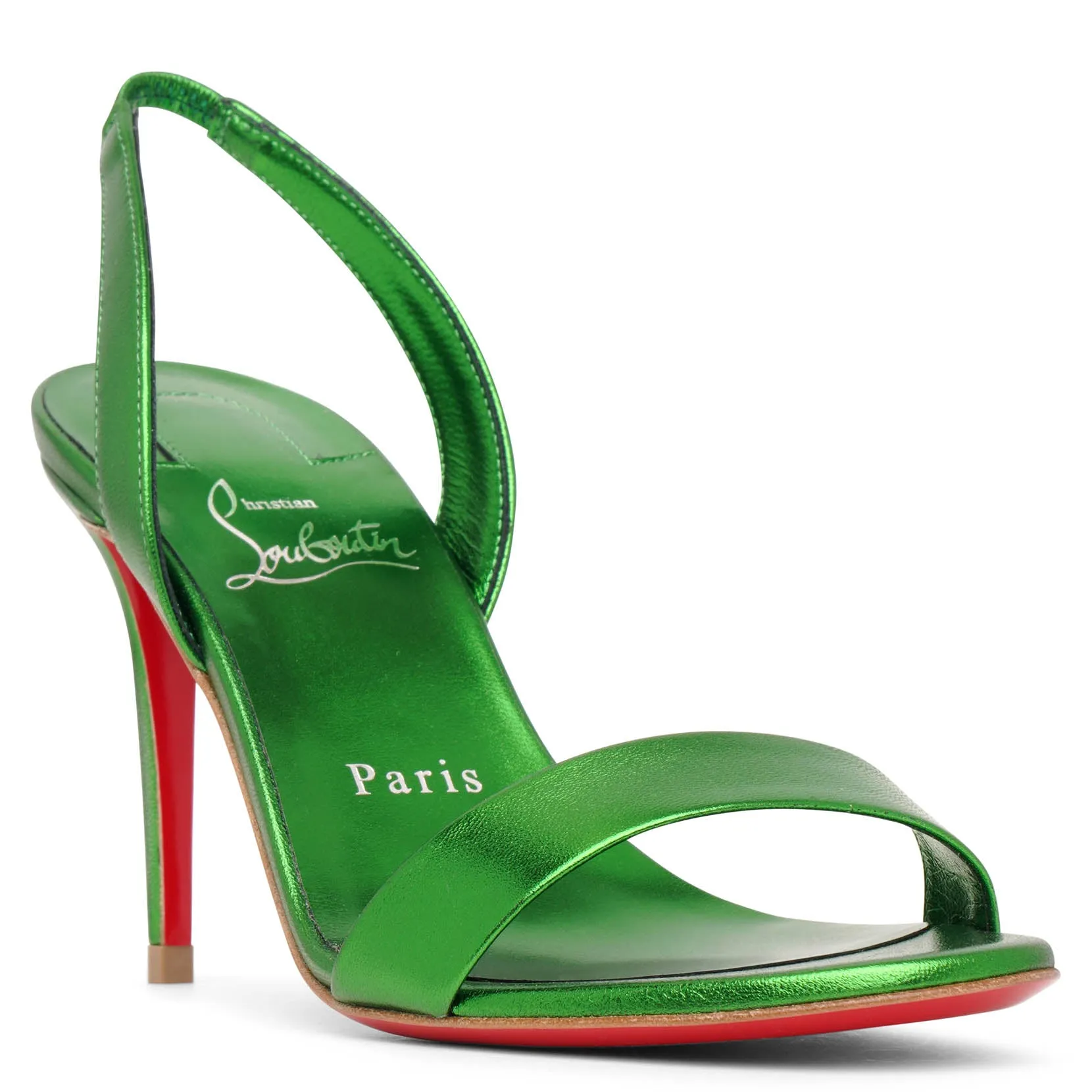 Christian Louboutin O Marylin spinach laminato sandals