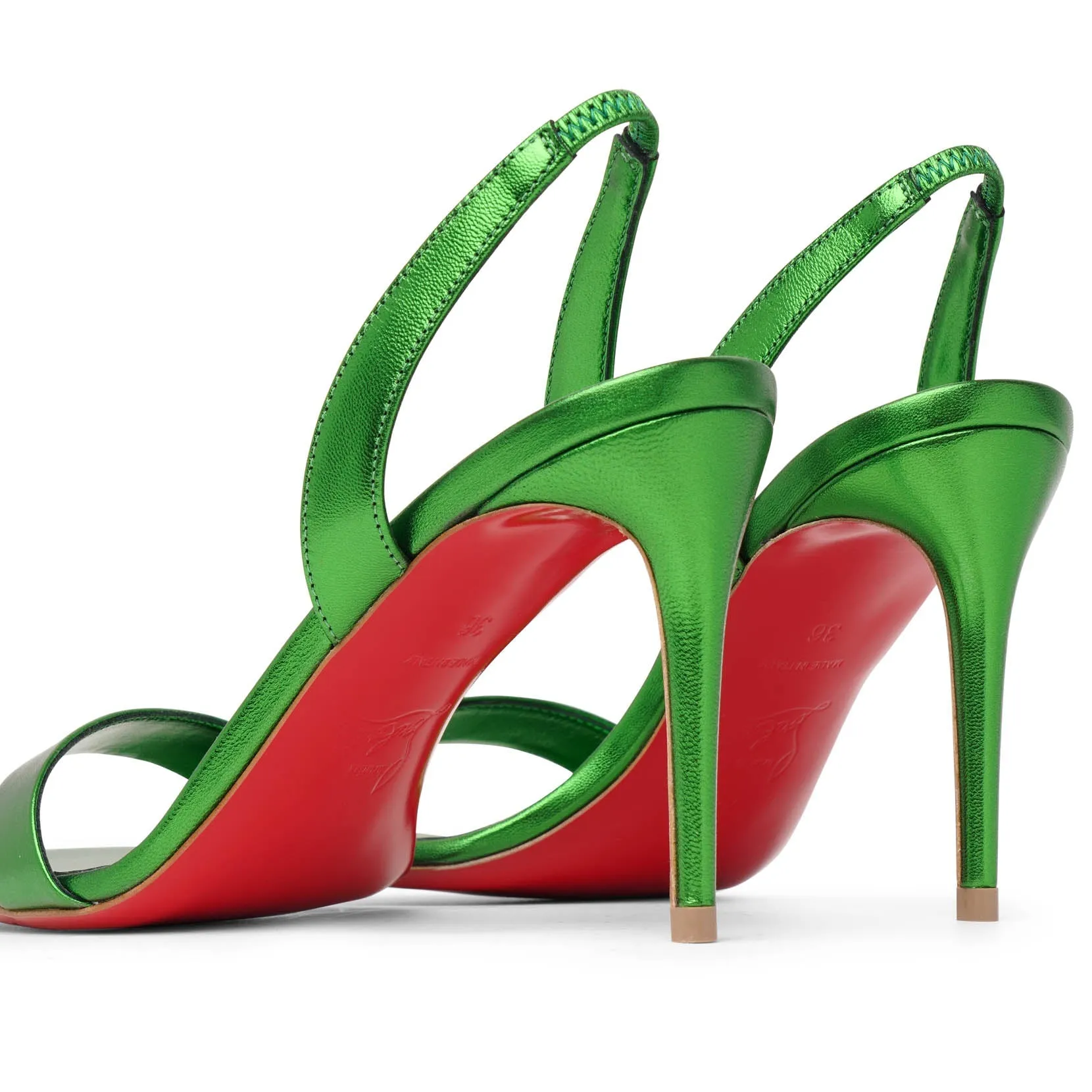 Christian Louboutin O Marylin spinach laminato sandals