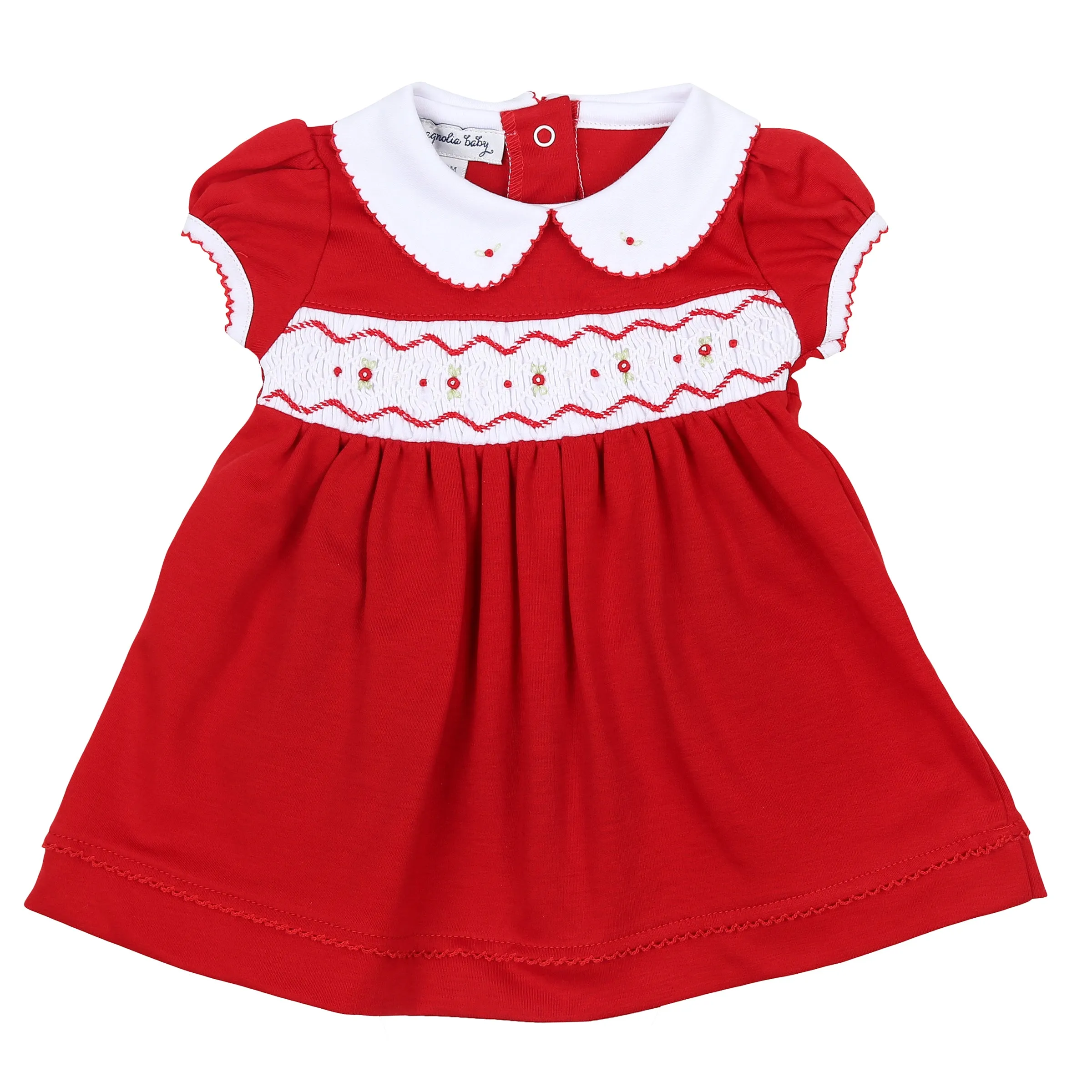 Clara Caden Smocked Collared Dress