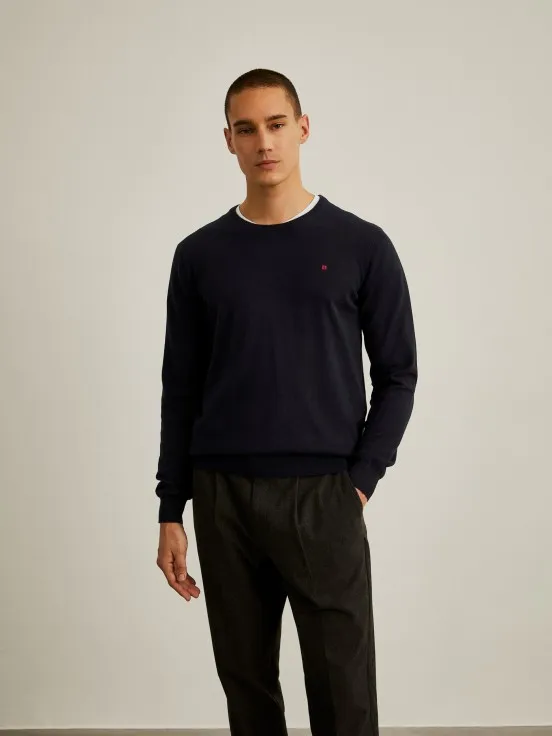 Cotton and cashmere sweater