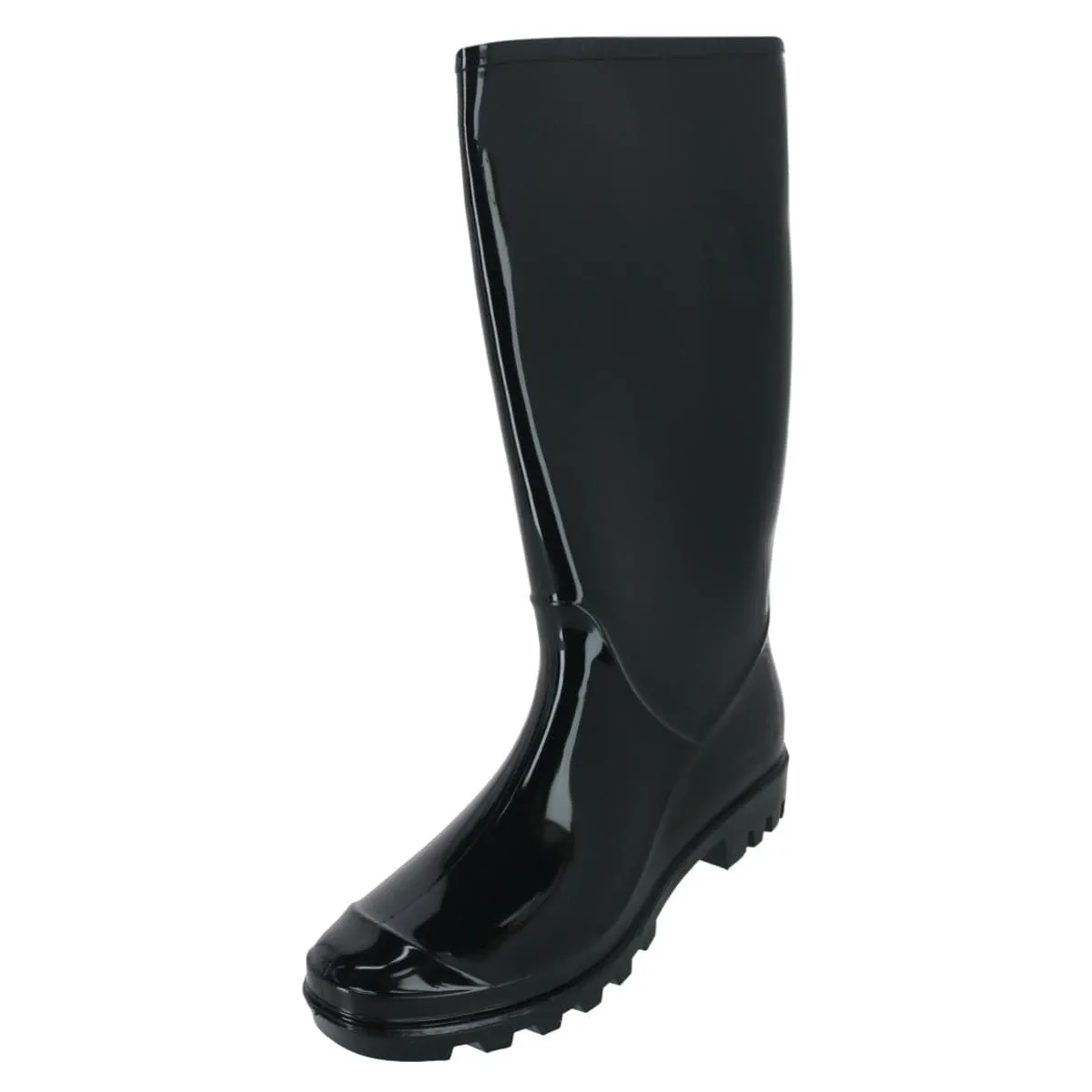 CTM Women's Waterproof Rain Boots in Solid Color