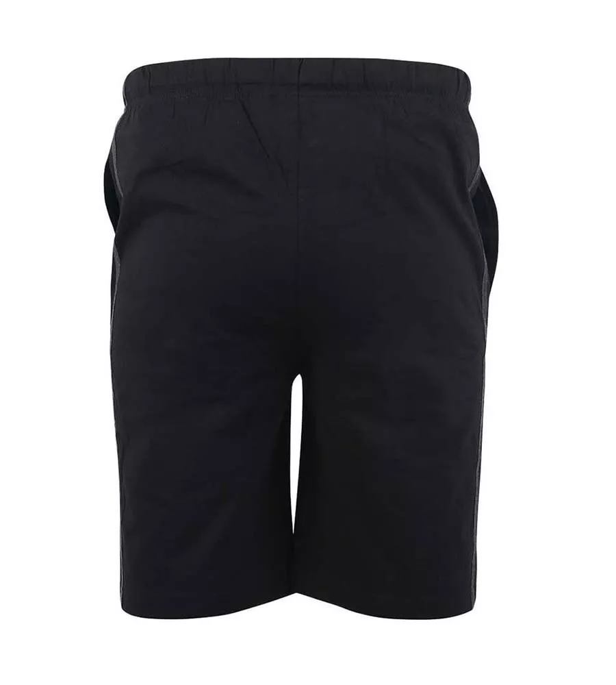 Big Men's Jersey Shorts With Elasticated Waist - 2 Pack (RYAN) by D555