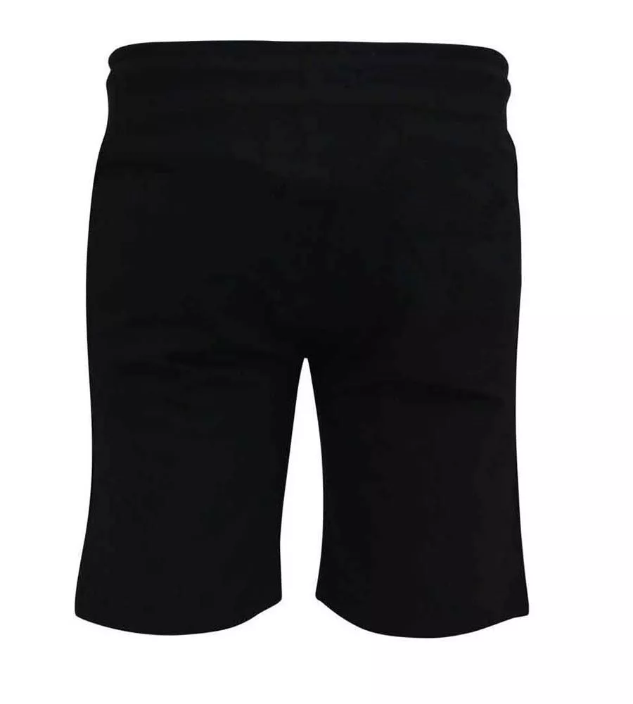 Black Couture Shorts With Elasticated Waistband (HOLBROOK) for Men by D555