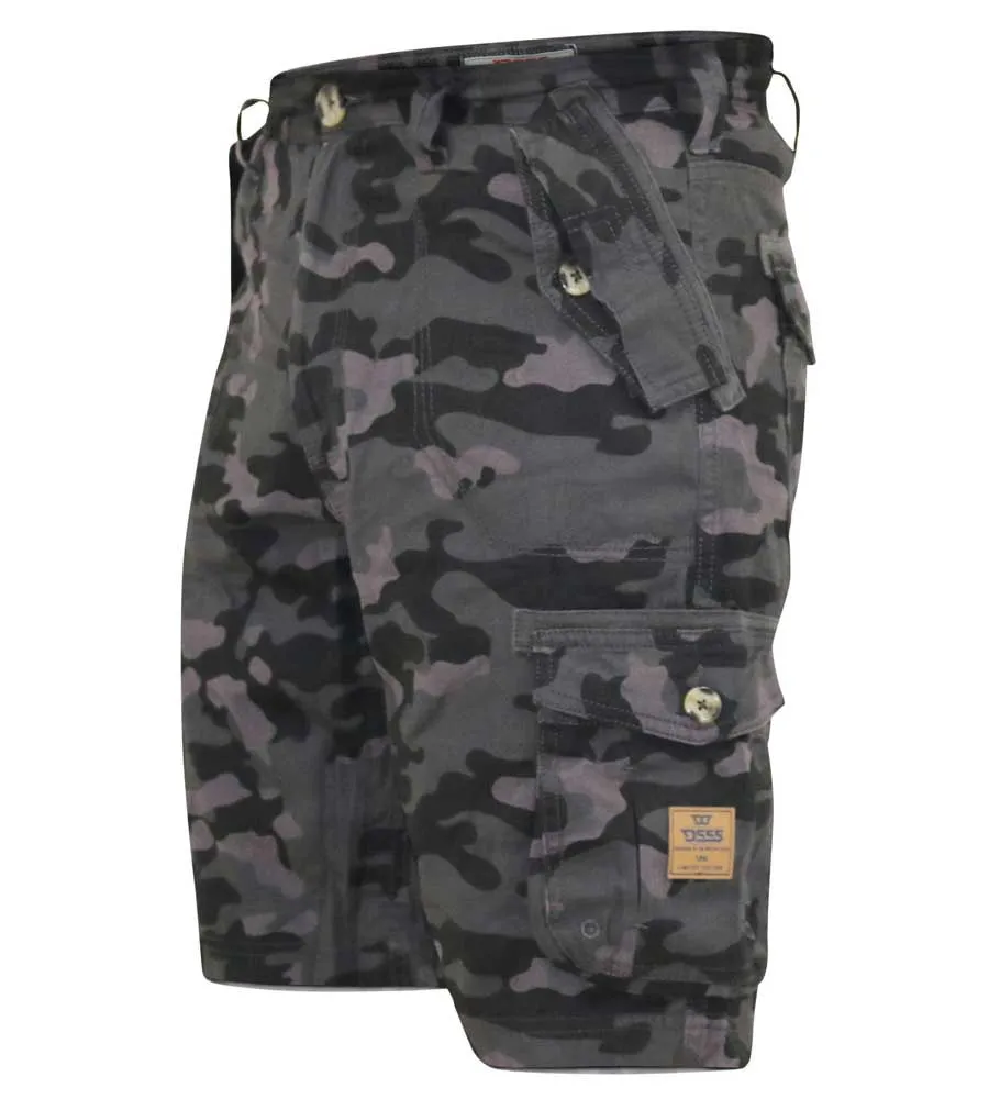 Camouflage Print Cargo Shorts for Men by D555 (ZAVIER)