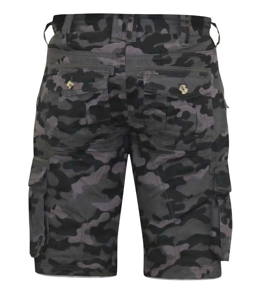 Camouflage Print Cargo Shorts for Men by D555 (ZAVIER)