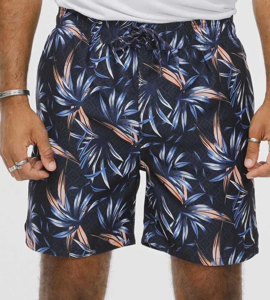 Hawaiian Printed Swim Shorts for Men by D555 (DARIAN)